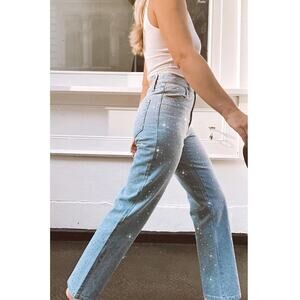 Show Me Your Mumu Icon Jeans in Embellished Indigo Size 25 NWT